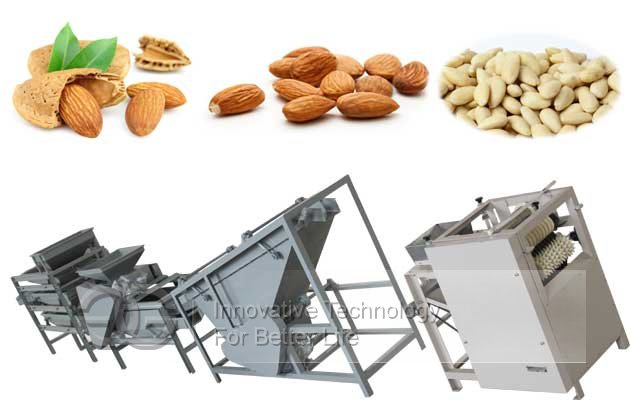 Almond Shelling Peeling Processing Line